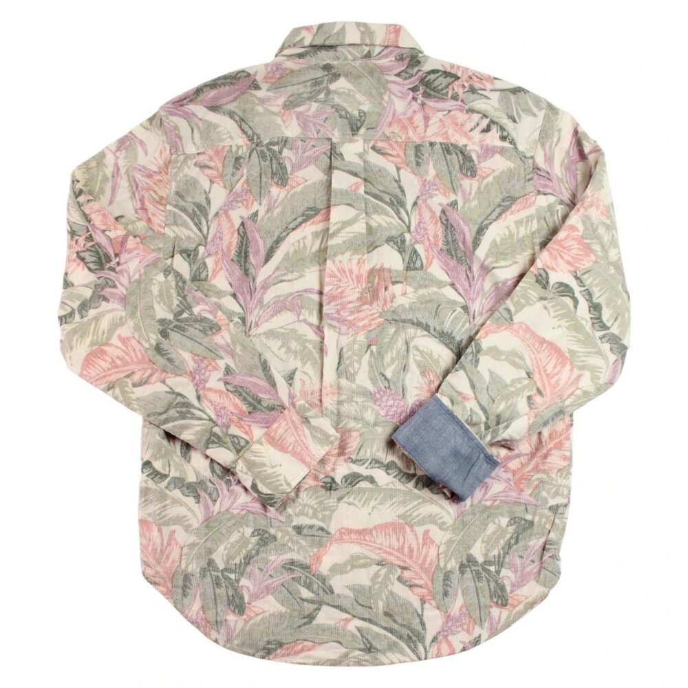 Tommy Bahama Coastline Cord Lush Vines Shirt Men's Large Sweet Chili - Picture 2 of 9